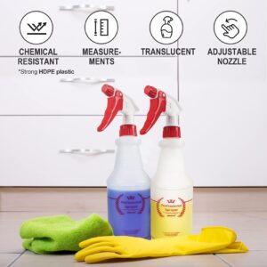 Uineko Plastic Spray Bottle (4 Pack)