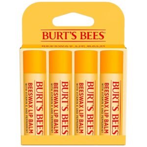 Burt's Bees Beeswax Lip Balm 4-Pack